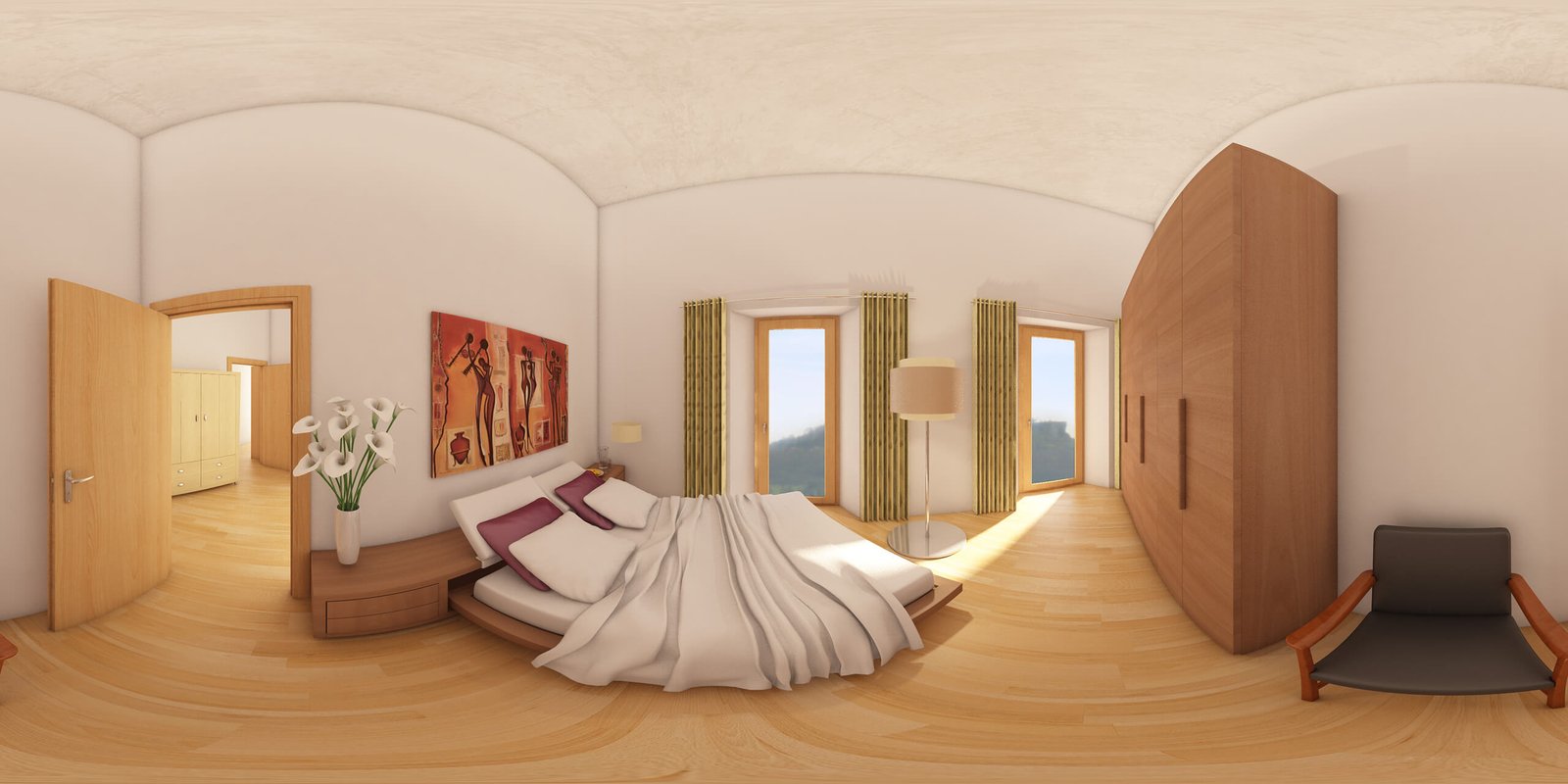 Upholstered bed by KMF Living